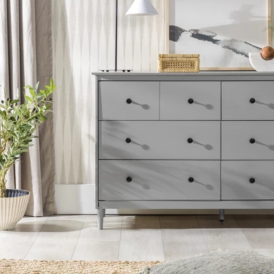 Stiva Classic Mid-Century Modern Horizontal 6 Drawer Dresser - Saracina Home - Image 10