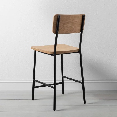 Wood & Steel Counter Stool -Natural/Black - Hearth & Handâ„¢ With Magnolia - Image 3