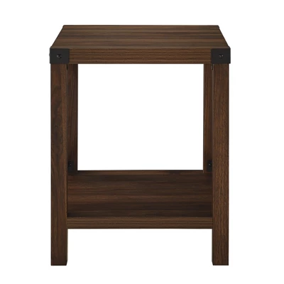 Sophie Rustic Industrial X Frame Side Table - Saracina Home - Image 2