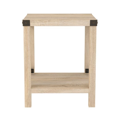 Sophie Rustic Industrial X Frame Side Table - Saracina Home