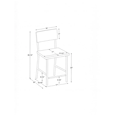 Wood & Steel Counter Stool -Natural/Black - Hearth & Handâ„¢ With Magnolia - Image 6