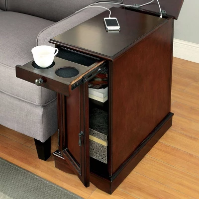 Gantzer 1 Drawer Side Table With USB Ports - HOMES: Inside + Out - Image 3