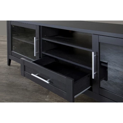 Espresso Finished 1 Drawer TV Stand For TVs Up To 70" Dark Brown - Baxton Studio - Image 4