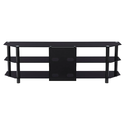 Travers Open Shelves TV Stand For TVs Up To 82" Black - CorLiving - Image 8