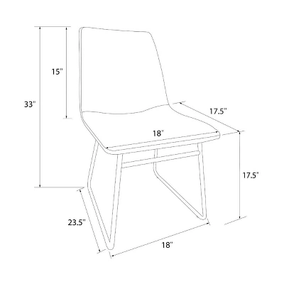Bowden Faux Leather Dining Chairs - Threshold™ - Image 6