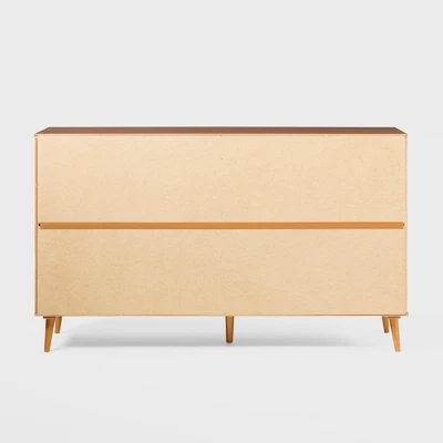 Mid-Century Modern Contoured 6 Drawer Dresser - Saracina Home - Image 4
