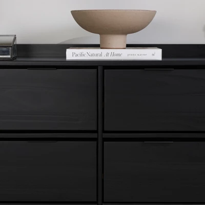 Mid-Century Modern Solid Wood 6 Drawer Double Dresser - Saracina Home - Image 11