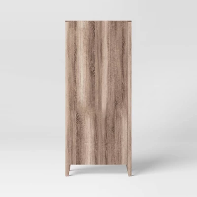 72" Carson 5 Shelf Bookcase With Doors - Threshold - Image 3