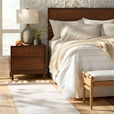 Wood & Cane Transitional Nightstand - Hearth & Handâ„¢ With Magnolia - Image 7