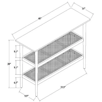 Wood & Cane Console Table - Hearth & Hand™ With Magnolia - Image 7