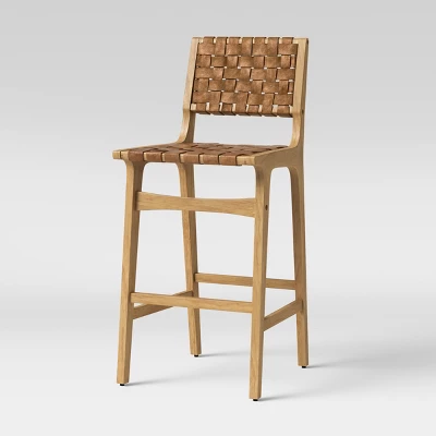 Ceylon Woven And Wood Barstool - Threshold™ - Image 2