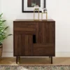 Modern Accent Cabinet With Color Pop Interior - Saracina Home