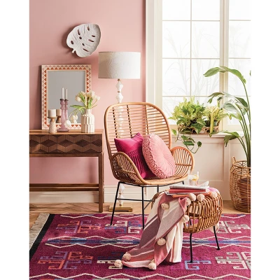 Lily Rattan Armchair With Metal Legs - Assembly Required - Opalhouseâ„¢ - Image 4