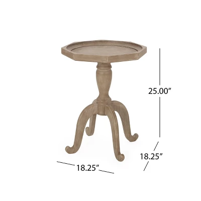 Catawissa French Country Accent Table With Octagonal Top Natural - Christopher Knight Home - Image 7