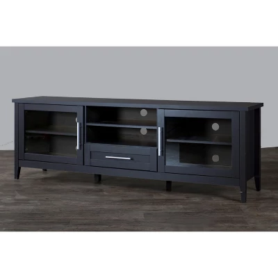 Espresso Finished 1 Drawer TV Stand For TVs Up To 70" Dark Brown - Baxton Studio - Image 3