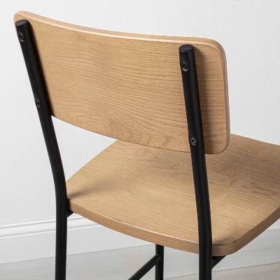 Wood & Steel Counter Stool -Natural/Black - Hearth & Handâ„¢ With Magnolia - Image 4