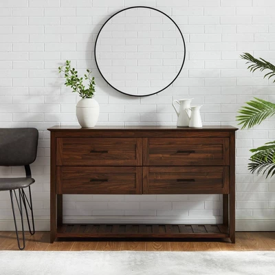 Transitional 4 Drawer Buffet - Saracina Home - Image 3