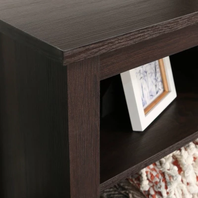 Transitional 4 Cubby Wood Open Storage TV Stand For TVs Up To 65"- Saracina Home - Image 3