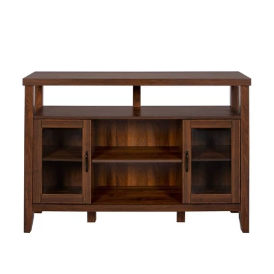 Rustic Transitional Double Door Highboy Buffet - Saracina Home - Image 6